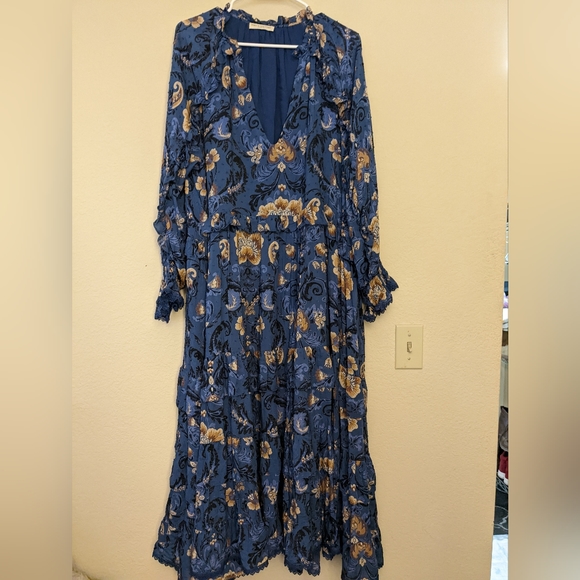 Spell Navy Floral Maxi Dress - Picture 5 of 11